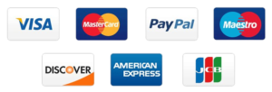 paypal and debit cards/credit cards accepted